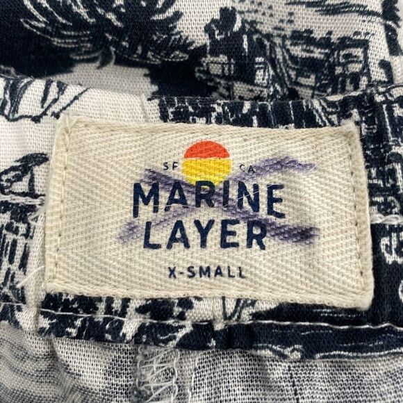 Marine Layer San Francisco toile print Allison Pants XS - Picture 8 of 10